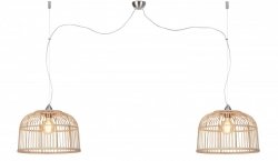 Lampa wisząca BORNEO Podwójna Rozmiar S BORNEO/40/H2/N Bambus