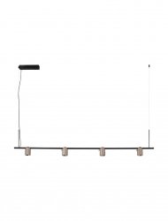 Czarno złota designerska lampa wisząca LED nad stół  BULOBU LE44761 Luces Exclusivas