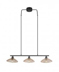 Lampa wisząca potrójna minimalistyczna do klasycznych wnętrz uniwersalna nad stół do jadalni ELUNA R36523032 RL