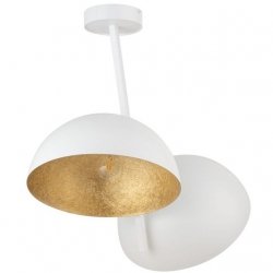 Lampa Sufitowa wisząca W Stylu Vintage SFERA 35 32493 SIGMA 2-punktowa Biały Złoty