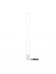 Lampa podłogowa LED betonowa biała klasyczna minimalistyczna uniwersalna prostokątna Luces Exclusivas