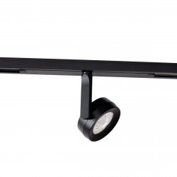 Lampa do szynoprzewodu LED czarna okrągła minimalistyczna nowoczesna On-Off- MICRO11 N0010N MAXLIGHT