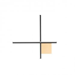 Minimalistyczny Czarno Złoty Kinkiet Ścienny LED CHOTA LE44307 LUCES EXCLUSIVAS