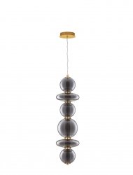 Elegancka Lampa Wisząca Salonowa z Ciemnego Szkła Luces Exclusivas MORROS LE44487