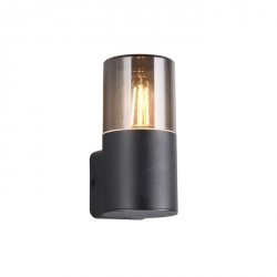 Minimalistyczny Nowoczesny Kinkiet Ogrodowy Czarny HOOSIC 224060132 TRIO