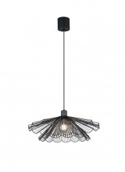 Lampa wisząca czarna w kształcie kwiata nowoczesna designerska dekoracyjna MARGARITA R36431532 Rl