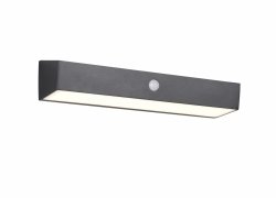 Kinkiet zewnętrzny LED czarny minimalistyczny klasyczny uniwersalny ściemnialny czujnik ruchu i zmierzchu SILVES HYBRID IP44 R23306102 Rl