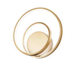 Kinkiet ścienny złoty spiralny designerski nowoczesny dekoracyjny Oz ap on-off 2700k 342245 IDEAL LUX