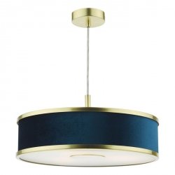Nowoczesna Niebieska Lampa Wisząca Okrągła ALVARO ALV1023 DAR LIGHTING