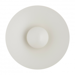 Designerski kinkiet ścienny LED metalowy okrąg w kolorze kremowym BOLTON 8863 Argon