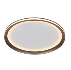 Nowoczesny plafon LED CCT dekoracyjna lampa sufitowa brązowa okrągła 40cm uniwersalna minimalistyczna ARTIZO PLF-02326-M-CFF Italux