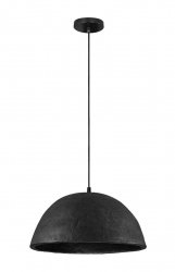 Lampa wisząca czarna półokrągła minimalistyczna uniwersalna klsyczna nad stół do salonu sypialni PLONARO LE45346 Luces Exclusivas