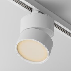 Ścieżka świetlna reflektor na szynoprzewodzie LED minimalistyczny aluminium biały regulowany Onda MAYTONI TR007-1-12W2.7K-W-1