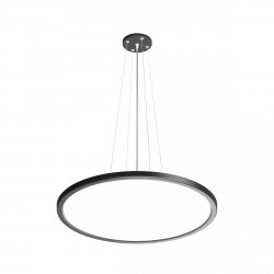 Nowoczesna Lampa Wisząca LED 32W MANITO ITALUX Czarna Okrągła 