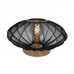 Lampa Stołowa Nowoczesna Czarny Klosz Materiałowy CORINA 03547/40/30 LUCIDE