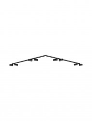 Klasyczna lampa sufitowa 8-płomienna listwa regulowane czarne tuby aluminiowa uniwersalna minimalistyczna CALDEMO LE45655 Luces Exclusivas