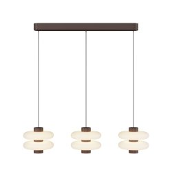 Lampa wisząca potrójna designerskie klosze owalne dekoracyjna nowoczesna Nuvem MOD497PL-L23BRK Maytoni