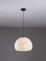 Lampa wisząca biała owalna 45cm designerska nowoczesna do salonu jadalni nad stół Luces Exclusivas
