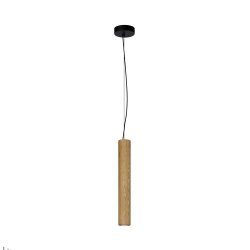 Lampa wisząca drewniana tuba industrialna dekoracyjna minimalistyczna Basic Texture MOD461PL-L5BGK Maytoni