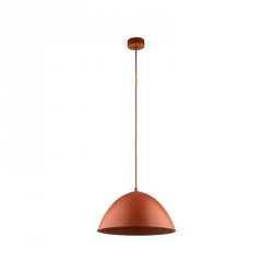 Miedziana lampa wisząca półokrągły klosz 34cm nowoczesna do loftowych wnętrz FARO 10259 TK-LIGHTING