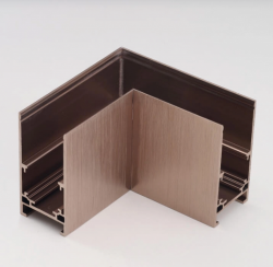 Złącze L czekoladowe do szynoprzewodu magnetycznego jednofazowego natynkowego AZZARDO BETA TRACK MAGNETIC 57 230V AZ6380