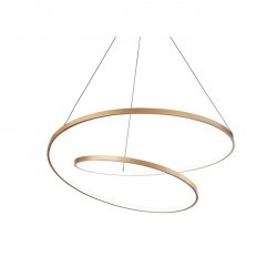 Lampa Wisząca Mosiądz Spiralna OZ SP D60 DALI 304564 IDEAL LUX