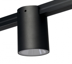 Czarna oprawa tuba LED do systemu szynowego magnetycznego Azzardo TRACK IP65 FERNA 16W 4000K BLACK AZ6958