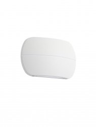 Kinkiet zewnętrzny LED aluminiowy biały prostokątny zaokrąglony minimalistyczny nowoczesny podświetlający elewację IP65 FARDANO LE75228 Luces Exclusivas