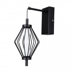 Czarny Nowoczesny kinkiet stożek led Sevil Italux WL-34403-1-BK
