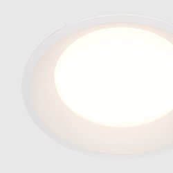 Lampa wbudowana wpuszczana w sufit LED okragła aluminiowa biała Okno MAYTONI DL055-18W4K-W