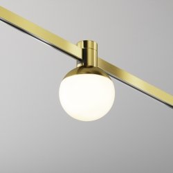 Ścieżka świetlna lampa szynowa kula aluminium mosiądz Luna MAYTONI TR149-1-5W2.7K-BS-DE