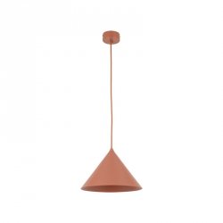 Lampa wisząca w ceglanym kolorze stożkowy klosz do minimalistycznych i klasycznych wnętrz CONO M 6632 TK-LIGHTING