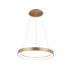 Nowoczesna Lampa Wisząca LED Złoty Okrąg VICO PND-53675-078RPC-GD-3KS4K-TRDIMM ITALUX