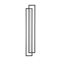 Lampa ścienna kinkiet metalowy czarny LED klasyczny nowoczesny prostokątny SYMMETRY ST-MD1027M Step Into Design