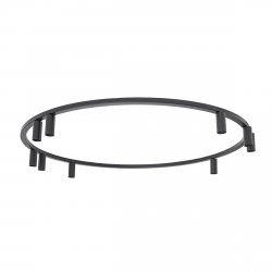 Nowoczesna lampa sufitowa czarny minimalistyczny plafon FOURTY ROUND IX BLACK 11950 Nowodvorski Lighting 