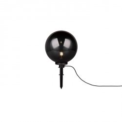 Minimalistyczny Czarny Słupek Ogrodowy Kula BOLO R57044054 RL