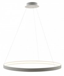 ZUMA LINE CIRCLE Lampa Wisząca Biały Ring 110cm LA0717/ -WH Biały Pierścień LED