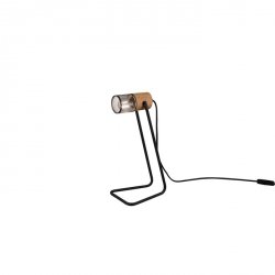 Lampka Stołowa Minimalistyczna Czarno Brązowa Vintage TOSH 504300132 TRIO