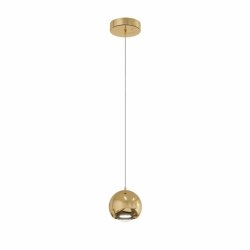 Lampa wisząca nad stół nad wyspę Aurenia Yaskr LED 3000K złota PL0122-GD 