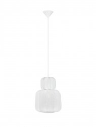 Lampa wisząca biała jedwabna designerska nowoczesna minimalistyczna skandynawska nad stół Luces Exclusivas 9586673