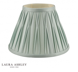 Klosz Abażur 40cm LAURA ASHLEY Fenn Silk Duck Egg DAR LIGHTING LA3549667-Q (Abażur- Bez Podstawy)