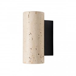 Kinkiet ścienny tuba z trawertynu designerski nowoczesny dekoracyjny podświetlający ścianę Tek W0425  Maxlight 