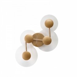 Kinkiet ścienny Azzardo MEADOW 4 3-STEP DIMM GO AZ6775 Złoty, ściemnialny