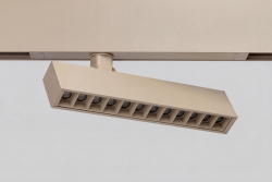 Regulowana oprawa LED beżowa do systemu szynowego magnetycznego Azzardo BETA SANDERS 230V TRACK MAGNETIC 9W CCT BLUETOOTH AZ7343
