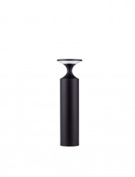 Minimalistyczny słupek ogrodowy klasyczny LED aluminiowy czarna niska tuba uniwersalny IP65 Luces Exclusivas