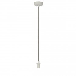 Biała molekularna lampa wisząca bursztynowy szklany klosz 18cm BUBBLES 1 AMBER AZ5953 + AZ6453 Azzardo 