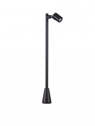 Lampa ogrodowa słupek aluminiowa czarna regulowana tuba minimalistyczna klasyczna wysoka możliwość ściemniania IP65 Luces Exclusivas
