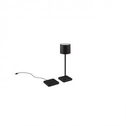 Lampka Stołowa Przenośna Akumulatorowa Czarna LED FERNANDEZ R54096132 RL