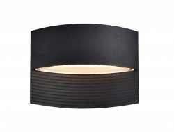 Lampa zewnętrzna kinkiet LED nowoczesna minimalistyczna czarna aluminiowa prostokątna LOTUS IP54 5193201012 LUTEC
