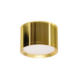 Nowoczesna oprawa sufitowa złota natynkowa hermetyczna plafon do łazienki MARTON Azzardo AZ6867